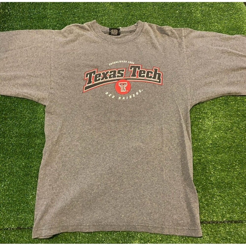 Texas Tech Red Raiders shirt small long sleeve football gray adult mens unisex